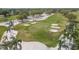 Aerial view of a putting green at 7732 Palm Aire Ln, Sarasota, FL 34243