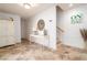 Bright entryway with tile floors and staircase at 796 Jacaranda Rd, Anna Maria, FL 34216