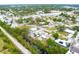 Aerial view of property near canal and park at 801 Church St, Nokomis, FL 34275
