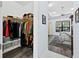 Spacious walk-in closet with ample shelving and hanging space at 16528 Berwick Ter, Bradenton, FL 34202