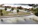 Aerial view showcasing waterfront property and community at 4104 Catalina Dr, Bradenton, FL 34210