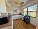 Efficient kitchen with white cabinets and modern appliances at 4104 Catalina Dr, Bradenton, FL 34210