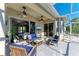 Spacious screened-in patio overlooking the pool at 4712 Compass Dr, Bradenton, FL 34208