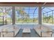 Relaxing lanai with pool and view of golf course at 5361 Everwood Run, Sarasota, FL 34235