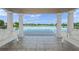 Gazebo offering scenic lake views at 5762 Benevento Dr, Sarasota, FL 34238