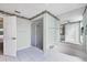 Bathroom with a large soaking tub and separate shower at 6001 Cedarwood Ln, Bradenton, FL 34203