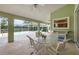 Relaxing pool area with patio furniture and screened enclosure at 6001 Cedarwood Ln, Bradenton, FL 34203