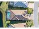 Top-down view of a home with pool and desirable location at 7125 Gradford Ct, Lakewood Ranch, FL 34202