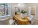 Bright home office with built-in shelving and a large window at 7800 18Th W Ave, Bradenton, FL 34209