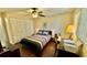 Bedroom with double bed, built in shelving and lots of closet space at 11485 Oakhurst Rd # 200-220, Largo, FL 33774