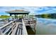 Gazebo with seating on a pier overlooking a lake at 11485 Oakhurst Rd # 200-220, Largo, FL 33774