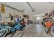 Garage with bikes, storage shelves, and a washer and dryer at 13479 Newport Ave, Port Charlotte, FL 33981