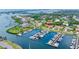 Property with water access and many boats in a marina at 312 Yacht Harbor Dr, Osprey, FL 34229