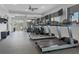 Modern fitness center featuring treadmills and other cardio equipment at 312 Yacht Harbor Dr, Osprey, FL 34229