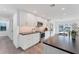Beautiful kitchen with white cabinets, modern appliances, and elegant countertop at 312 Yacht Harbor Dr, Osprey, FL 34229
