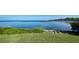 Serene waterfront view with grassy area and calm waters at 333 N Shore Dr, Sarasota, FL 34234