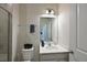 Clean bathroom with a vanity, toilet and shower at 6107 116Th E Ave, Parrish, FL 34219