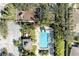 Aerial view of community pool, playground, and clubhouse at 6114 39Th E Ct, Bradenton, FL 34203