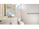 Modern bathroom with white vanity and black matte fixtures at 10142 Crystal Isles Cir, Sarasota, FL 34241