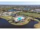 Community pool and surrounding neighborhood at 16442 Hillside Cir, Lakewood Ranch, FL 34202