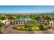 Aerial view of Sarasota National community entrance at 23964 Skyflower Ct, Venice, FL 34293