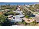 Stunning aerial view of waterfront home with bay access at 324 Bernard Ave, Sarasota, FL 34243