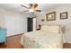 Bedroom with wood floors and ample closet space at 324 Bernard Ave, Sarasota, FL 34243