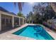 Spacious pool and patio area perfect for outdoor entertaining at 3913 Chapel Dr, Sarasota, FL 34234