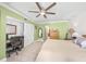 Bright bedroom with built-in desk and closet at 4132 Carriage Cir # 12, Sarasota, FL 34241