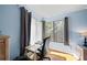 Home office with large window and wood floors at 4132 Carriage Cir # 12, Sarasota, FL 34241