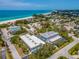Aerial view showing building location near the beach at 4307 Gulf Dr # 103, Holmes Beach, FL 34217