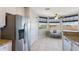 Kitchen boasts stainless steel appliances and a breakfast nook with great view at 5591 Cannes Cir # 501, Sarasota, FL 34231