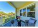 Relaxing balcony overlooking lush green space at 7830 34Th W Ave # 102, Bradenton, FL 34209