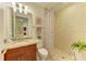 Clean bathroom with granite vanity, shower, and updated fixtures at 7830 34Th W Ave # 102, Bradenton, FL 34209