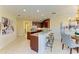 Island kitchen with granite countertops and stainless steel appliances at 7830 34Th W Ave # 102, Bradenton, FL 34209