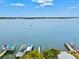 Scenic waterfront view with private docks and boats at 106 7Th S St, Bradenton Beach, FL 34217