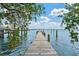 Long wooden dock extending over calm water, offering scenic views at 106 7Th S St, Bradenton Beach, FL 34217