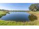 Serene lake view with lush greenery and golf course in the background at 13816 Messina Loop # 203, Bradenton, FL 34211