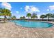 Enjoy this refreshing resort-style pool with palm trees at 17335 Polo Trl, Bradenton, FL 34211