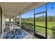 Outdoor patio with seating and dining area, perfect for entertaining at 17335 Polo Trl, Bradenton, FL 34211