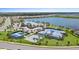Well-maintained tennis and pickleball courts near clubhouse at 17335 Polo Trl, Bradenton, FL 34211
