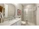 Updated bathroom with single vanity and walk-in shower at 1825 Twin Rivers Trl, Parrish, FL 34219