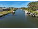 Aerial view of waterfront homes and boats at 2251 Jessie Harbor Dr # 2101, Osprey, FL 34229