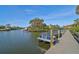 Private boat dock on a waterway at 2251 Jessie Harbor Dr # 2101, Osprey, FL 34229