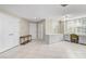 Bright condo entryway with built-in desk and tile floors at 2251 Jessie Harbor Dr # 2101, Osprey, FL 34229