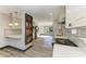A remodeled kitchen showcasing stainless steel appliances, quartz countertops and decorative accents at 2435 Sumatran Way # 35, Clearwater, FL 33763