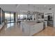 Modern kitchen with marble island and high-end appliances at 415 L Ambiance Dr # A801, Longboat Key, FL 34228