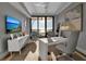 Spacious office with ocean view, large desk and comfortable seating at 415 L Ambiance Dr # A801, Longboat Key, FL 34228