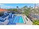 Inviting community pool area with ample space for relaxation at 420 Beach Rd # 203, Sarasota, FL 34242