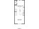 Floor plan depicting a kitchen, dining area, living room, and bathroom at 5252 W Kennedy Blvd # 5252, Tampa, FL 33609